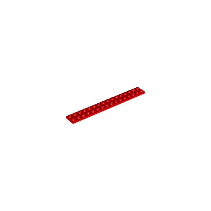 LEGO 428221 PLATE 2X16 - RED