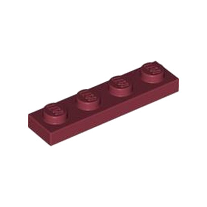 LEGO 4164219 PLATE 1X4 - NEW DARK RED