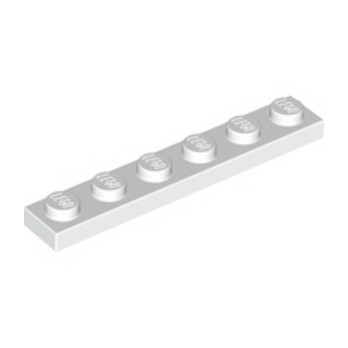 LEGO 366601 PLATE 1X6 - BLANC