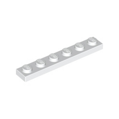 LEGO 366601 PLATE 1X6 - BLANC