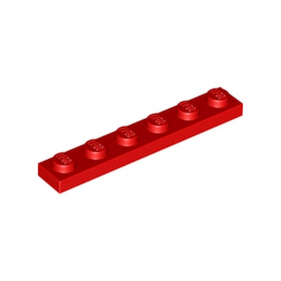 LEGO 366621 PLATE 1X6 - ROUGE