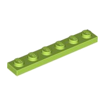 LEGO 4534665 PLATE 1X6 - BRIGHT YELLOWISH GREEN