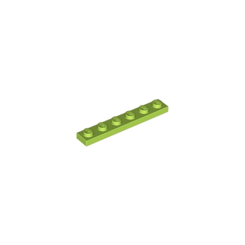 LEGO 4534665 PLATE 1X6 - BRIGHT YELLOWISH GREEN