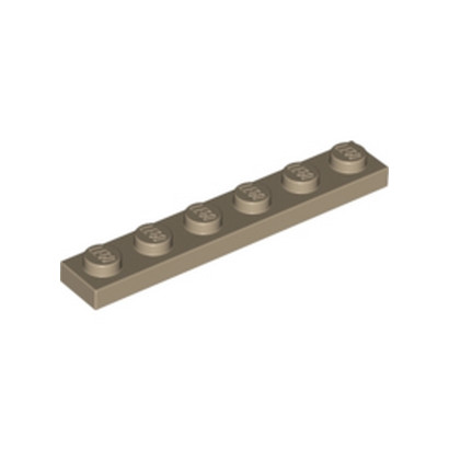 LEGO 6015424 PLATE 1X6 - SAND YELLOW