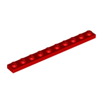 LEGO 447721 PLATE 1X10 - ROUGE