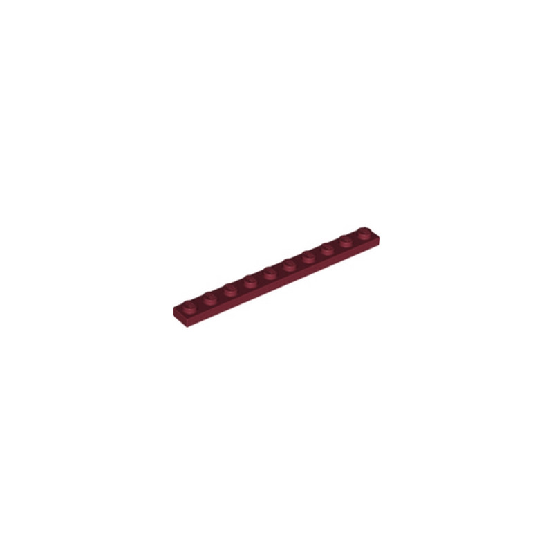 LEGO 6037995 PLATE 1X10 - NEW DARK RED