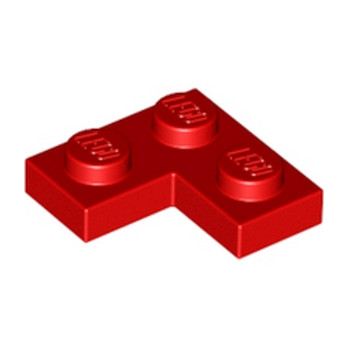 LEGO 242071 PLATE ANGLE 1X2X2 - ROUGE