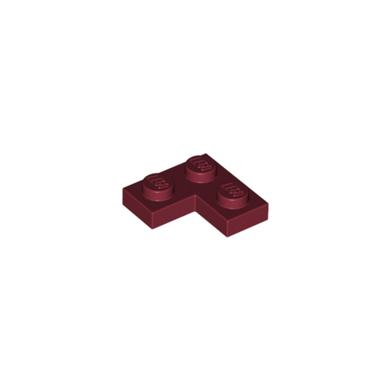 LEGO 4164222 PLATE ANGLE 1X2X2 - NEW DARK RED