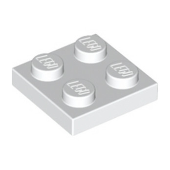 LEGO 302201 PLATE 2X2 - WHITE