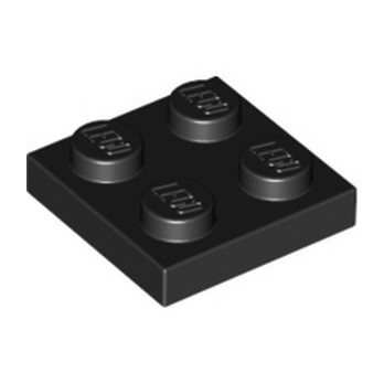 LEGO 302226 PLATE 2X2 - BLACK