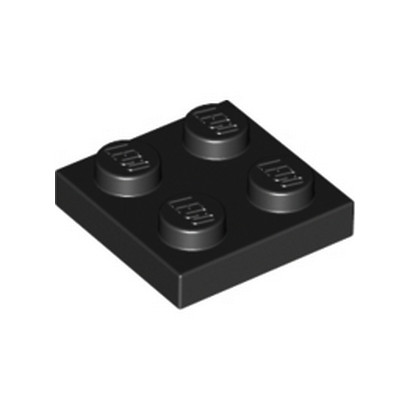 LEGO 302226 PLATE 2X2 - NOIR