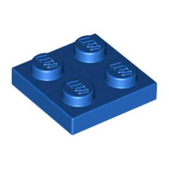 LEGO 302223 PLATE 2X2 - BLUE