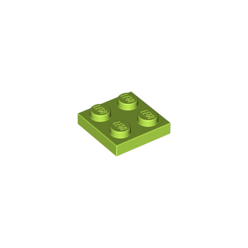LEGO 4613977 PLATE 2X2 - BRIGHT YELLOWISH GREEN