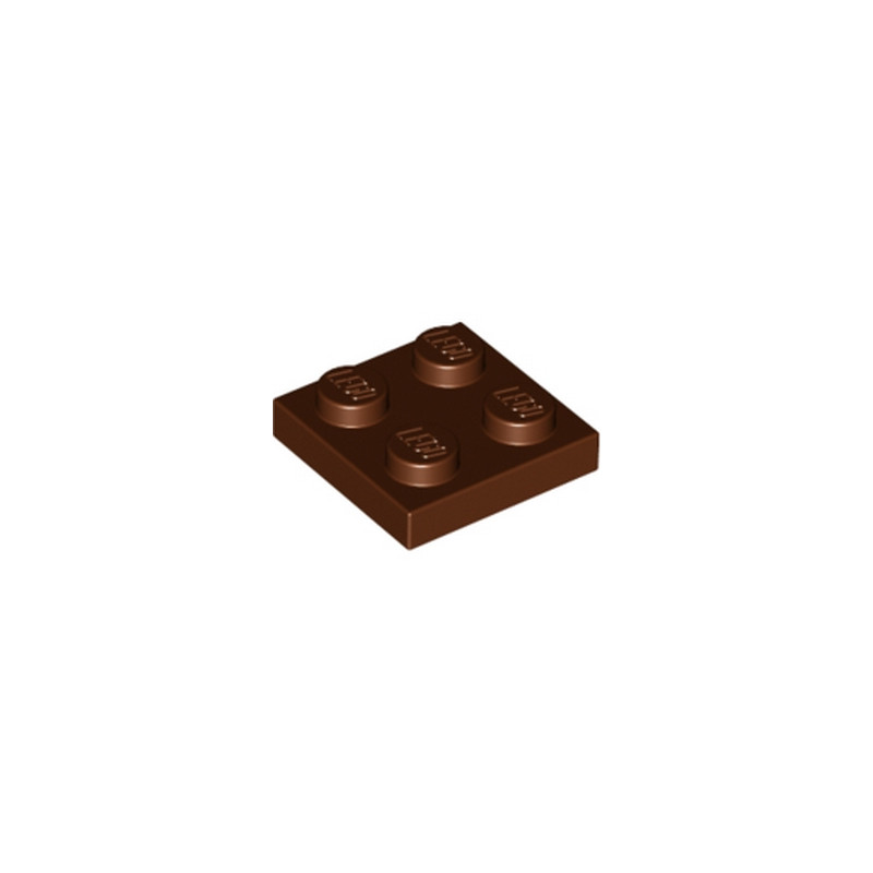 LEGO 4613975 PLATE 2X2 - REDDISH BROWN