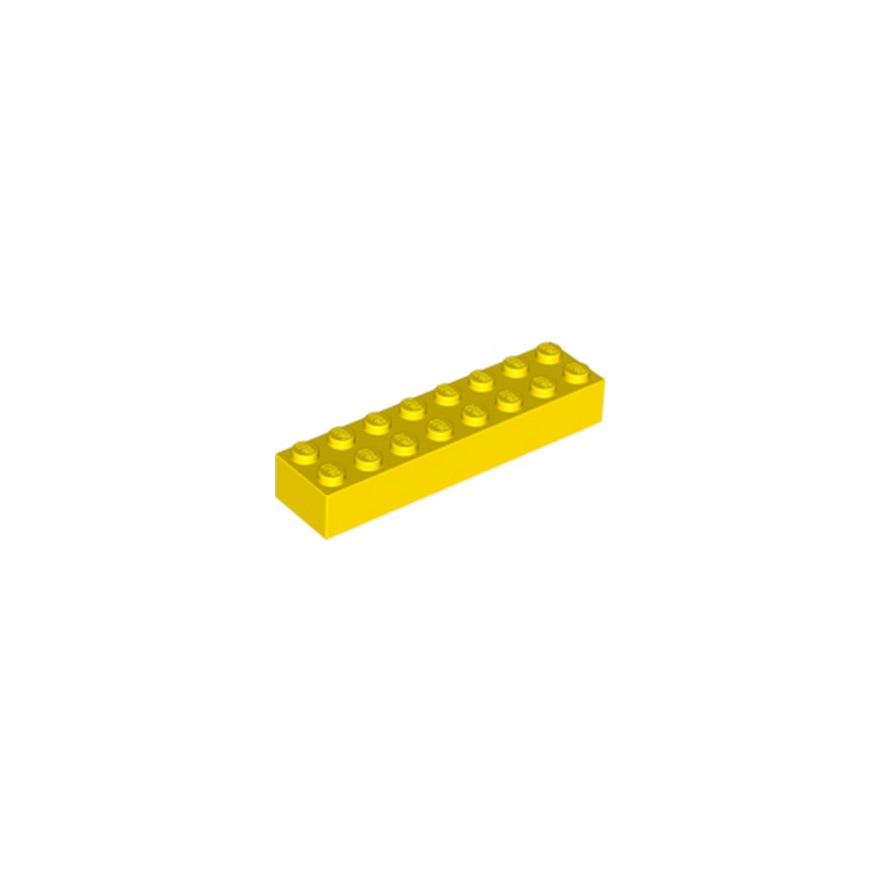 LEGO 300724 BRIQUE 2X8 - JAUNE