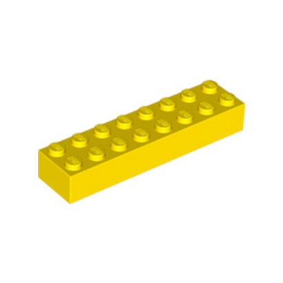 LEGO 300724 BRIQUE 2X8 - JAUNE