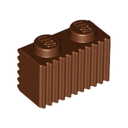_Reddish Brown 2877 4223303_LEGO Profile Brick 1x2 Lot of 10 