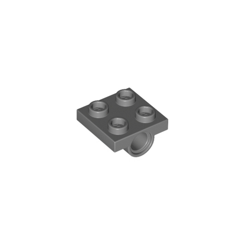 LEGO 4196768 TECHNIC BEARING PLATE 2X2 - DARK STONE GREY