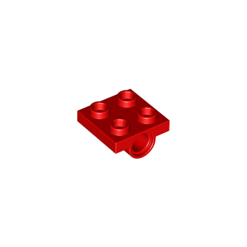 LEGO 244421 TECHNIC BEARING PLATE 2X2 - ROUGE