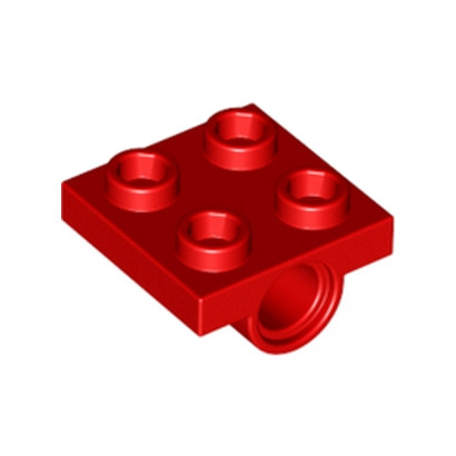 LEGO 244421 TECHNIC BEARING PLATE 2X2 - ROUGE
