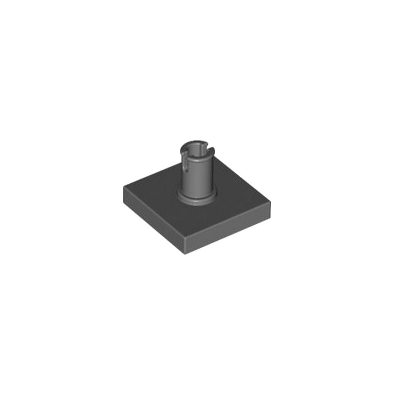 LEGO 4211129 PLATE 2X2 W. VERTICAL SNAP - DARK STONE GREY