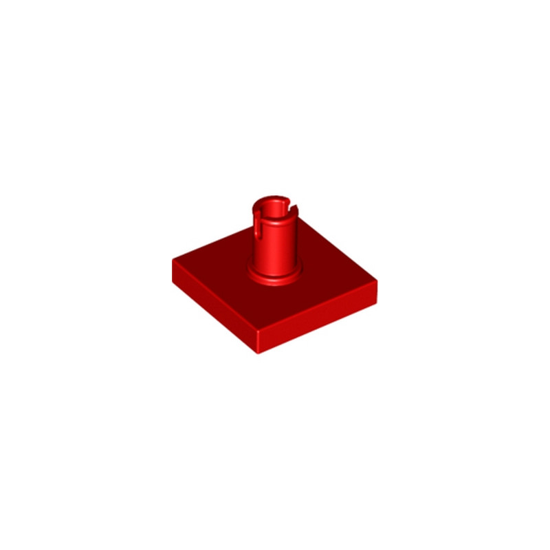 LEGO 6313190 PLATE 2X2 W. VERTICAL SNAP - ROUGE