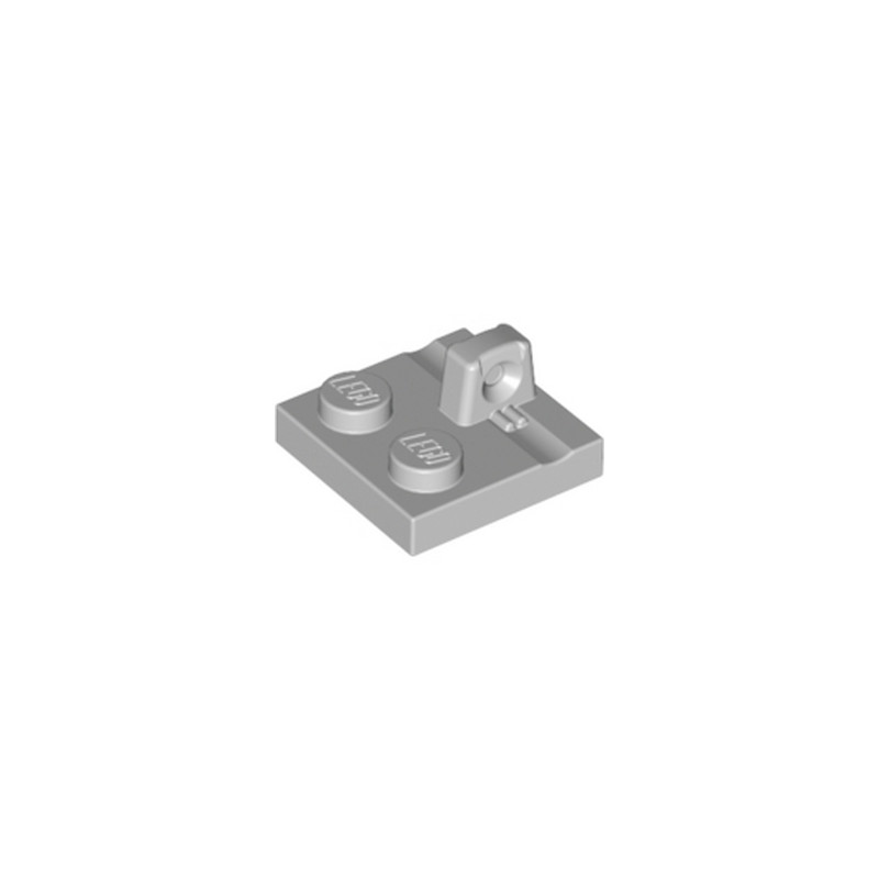 LEGO 6265742 PLATE 2X2 STUMP/TOP - MEDIUM STONE GREY