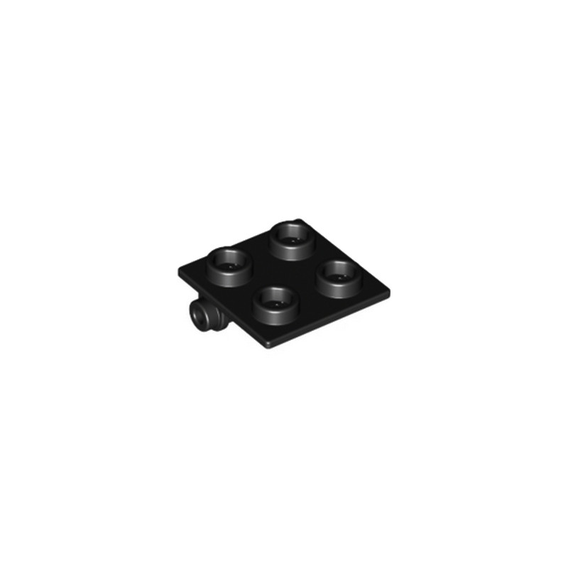 LEGO 613426 PLATE 2X2 (ROCKING) - NOIR