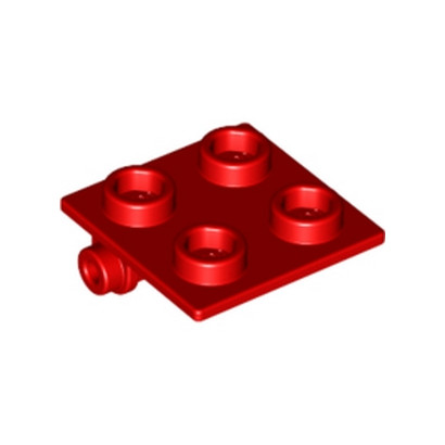 LEGO 613421 PLATE 2X2 (ROCKING) - ROUGE