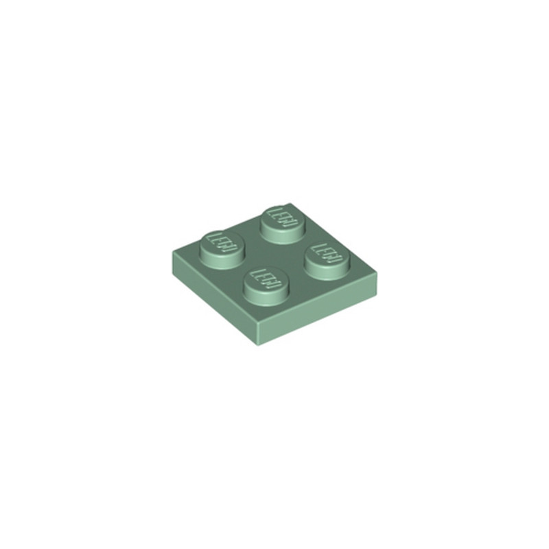 LEGO 6186823 PLATE 2X2 - SAND GREEN