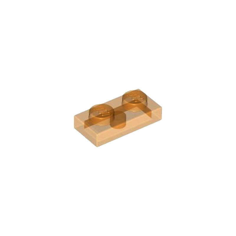 LEGO 4262667 PLATE 1X2 - ORANGE TRANSPARENT