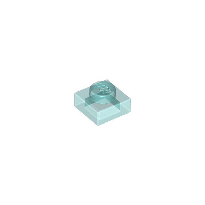 LEGO 6252043 PLATE 1X1 - BLEU TRANSPARENT