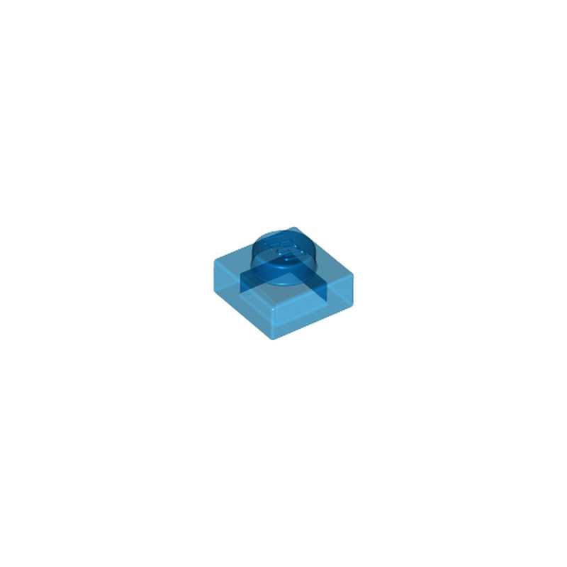 LEGO 6252044 PLATE 1X1 - BLEU FONCE TRANSPARENT