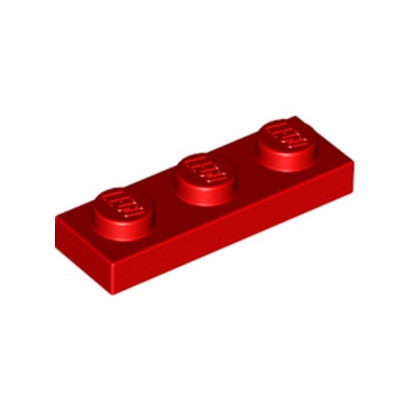 LEGO 362321 PLATE 1X3 - ROUGE