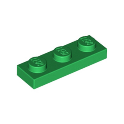 LEGO 362328 PLATE 1X3 - DARK GREEN