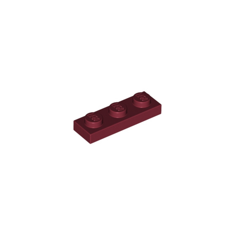 LEGO 4164223 PLATE 1X3 - NEW DARK RED