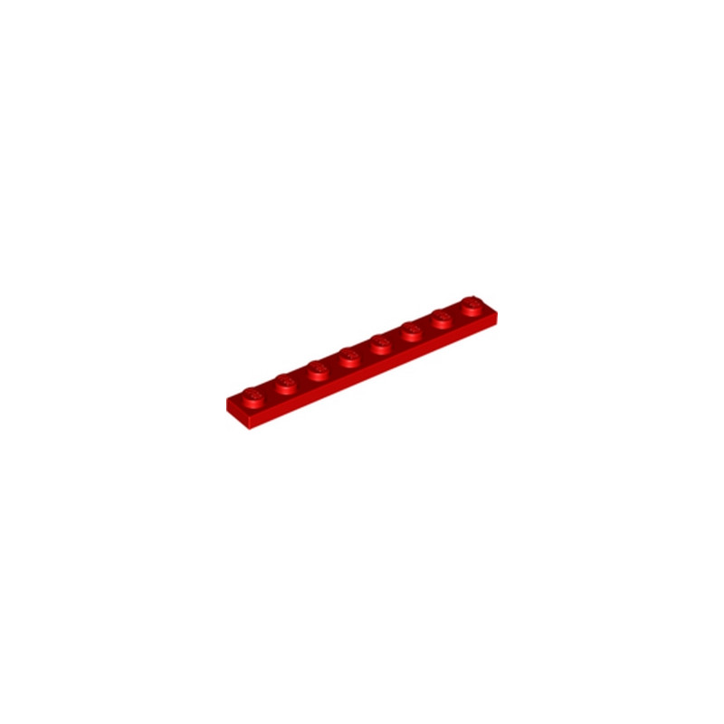 LEGO 346021 PLATE 1X8 - ROUGE