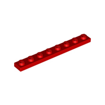 LEGO 346021 PLATE 1X8 - RED