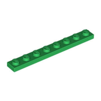 LEGO 346028 PLATE 1X8 - DARK GREEN