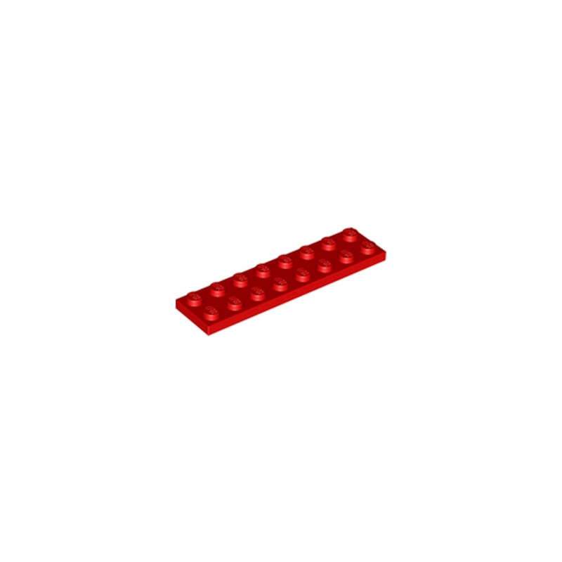 LEGO 303421 PLATE 2X8 - ROUGE