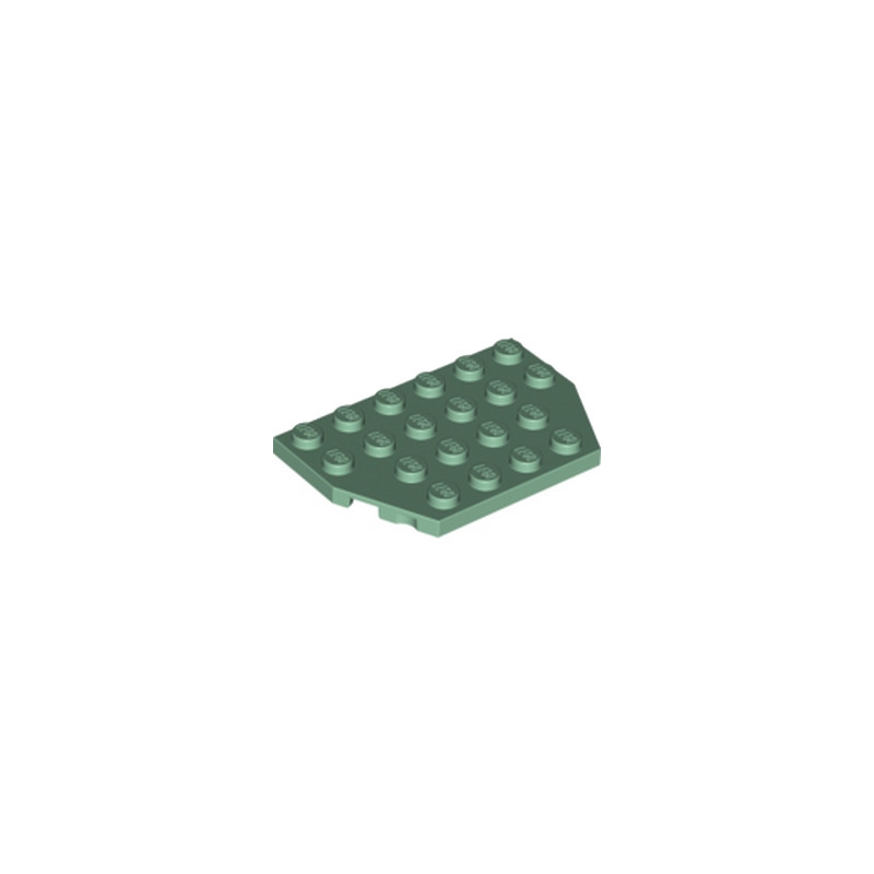 LEGO 6018479 PLATE 4X6 26° - SAND GREEN