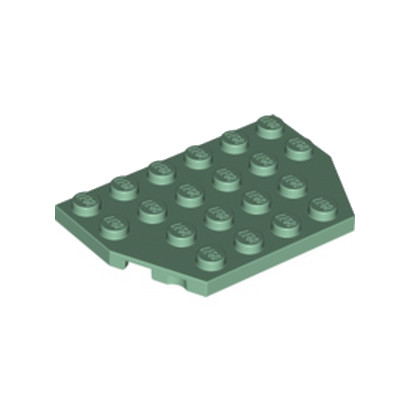 LEGO 6018479 PLATE 4X6 26° - SAND GREEN