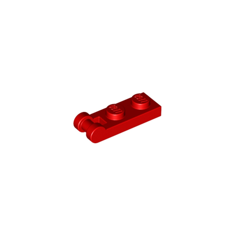 LEGO 4515365 PLATE 1X2 W/SHAFT Ø3.2 - ROUGE