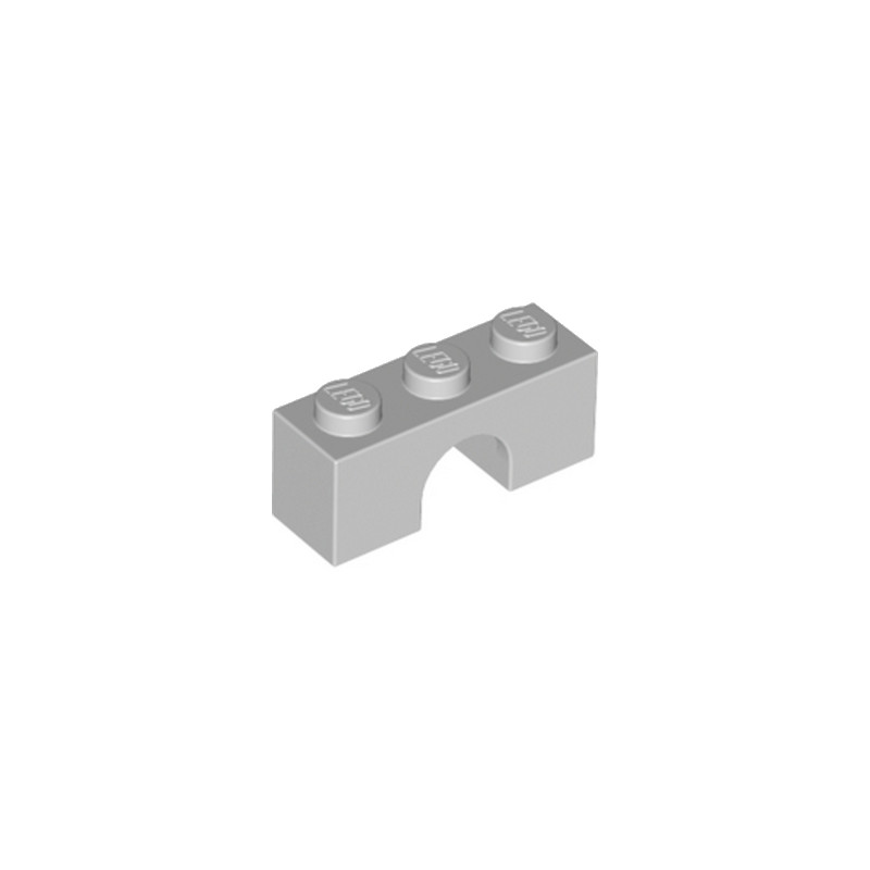 LEGO 4645397 BRICK W. BOW 1X3 - MEDIUM STONE GREY