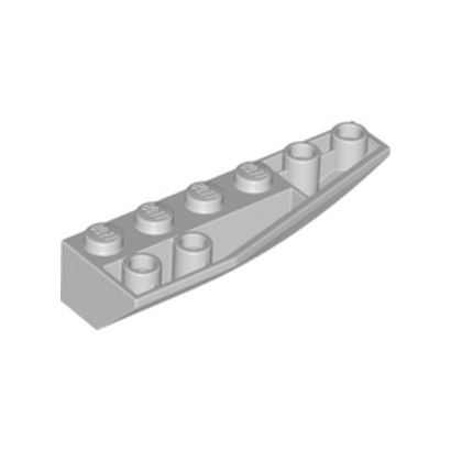 LEGO 424260935 	RIGHT SHELL 2X6W/BOW/ANGLE,INV - MEDIUM STONE GREY