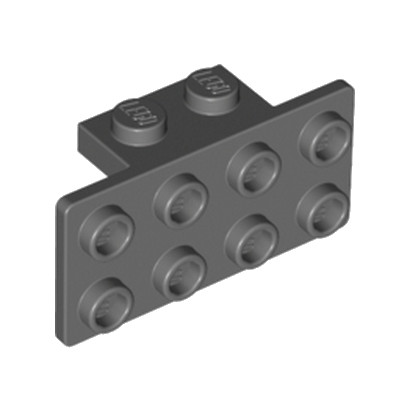 LEGO 4648067 ANGLE PLATE 1X2  2X4 - DARK STONE GREY