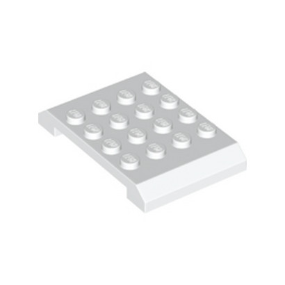 LEGO 6184866 SHELL, 4X6X2/3  - BLANC