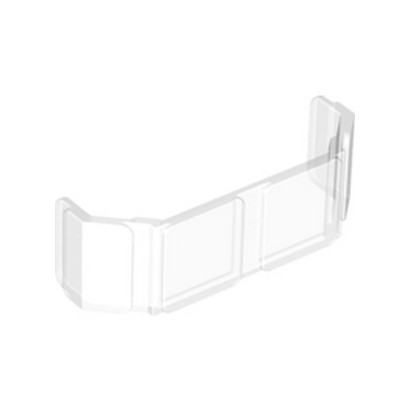 LEGO 6284181 GLASS FOR TRAIN FRONT 2x6x2 - TRANSPARENT