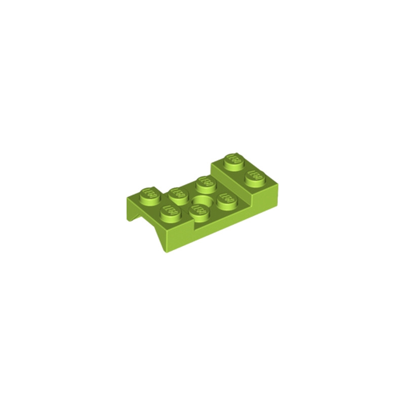 LEGO 6121903 MUDGUARD 2X4 w. HOLE Ø4.9 - BRIGHT YELLOWISH GREEN