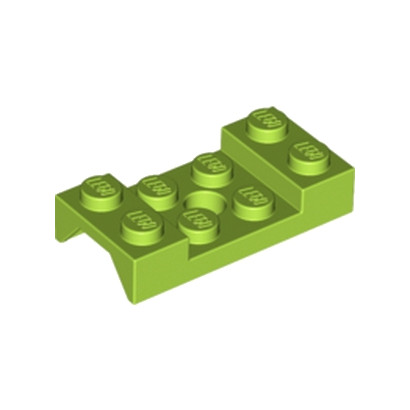 LEGO 6121903 MUDGUARD 2X4 w. HOLE Ø4.9 - BRIGHT YELLOWISH GREEN